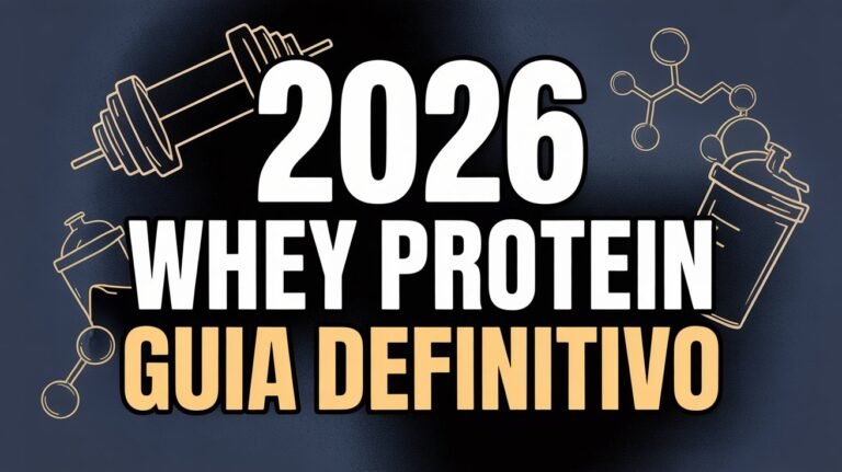 Capa guia whey protein 2026 MegaFitVibe blog fitness
