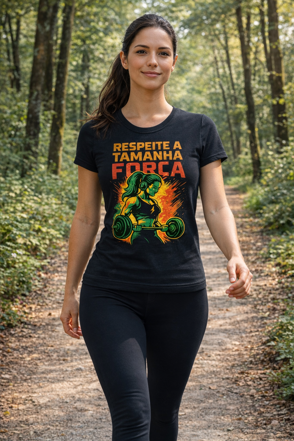 Baby Look Respeite Tamanha Força - Retrô Arts